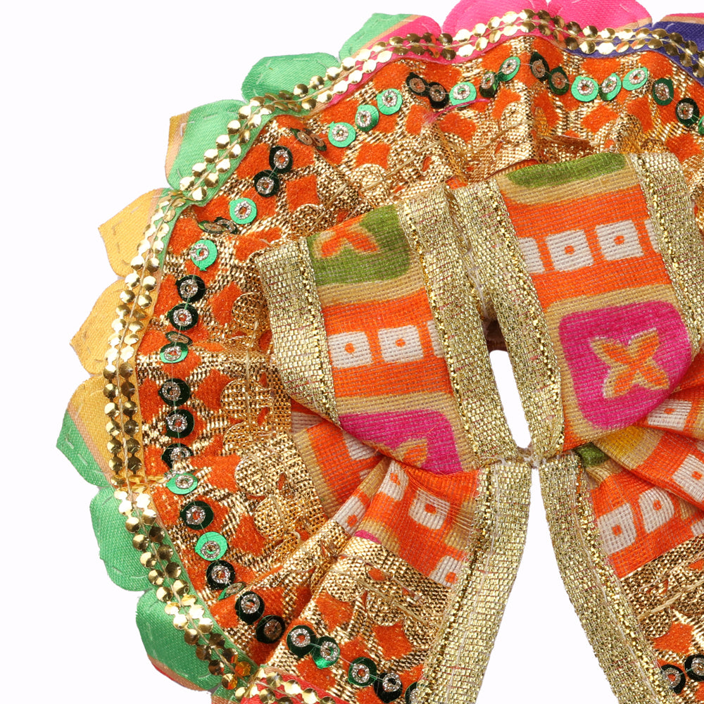 Size No.2 Vibrant Multi-Colour Petal Laddu Gopal Dress
