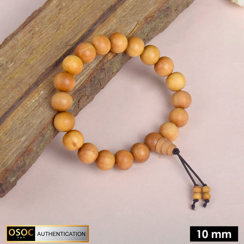 100% Original 10mm White Chandan Bracelet for Peace and Inner Calm β Natural Sandalwood Spiritual Bracelet for Meditation and Mindfulness. Indiaβs Largest Pooja Accessories Brand β www.satvikstore.in