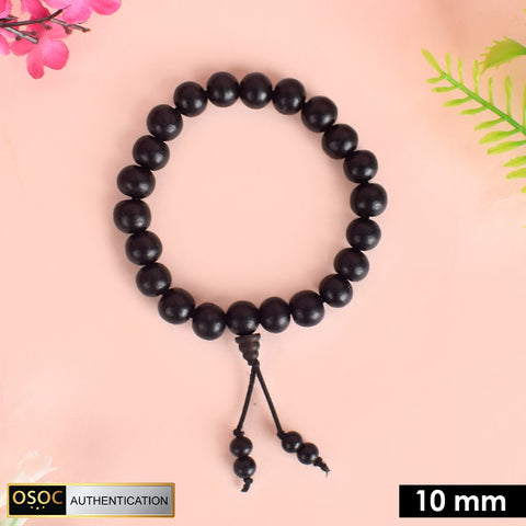 10mm Government Certified Karungali Bracelet with Gloss Finish β Premium Spiritual Rudraksha Mala for Protection, Focus, and Positive Energy. Indiaβs Largest Pooja Accessories Brand - www.satvikstore.in