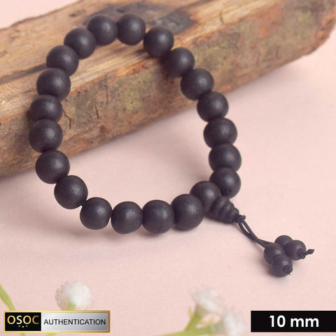 10mm Govt. Certified Karungali Bracelet with Matt Finish for Spiritual Protection. Indiaβs Largest Pooja Accessories Brand - www.satvikstore.in