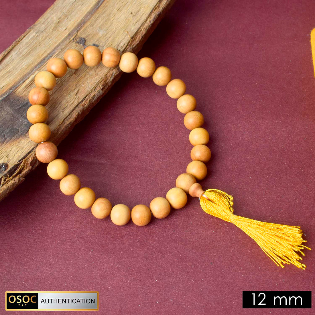12mm 27 bead white chandan mani mala with thread for japa and spiritual meditation.
India’s Premium Jap Mala Store - www.satvikstore.in