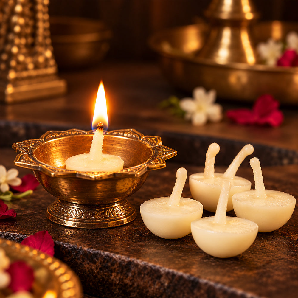 30 Pc Pure Ghee Diya Wicks (Wax Free)
