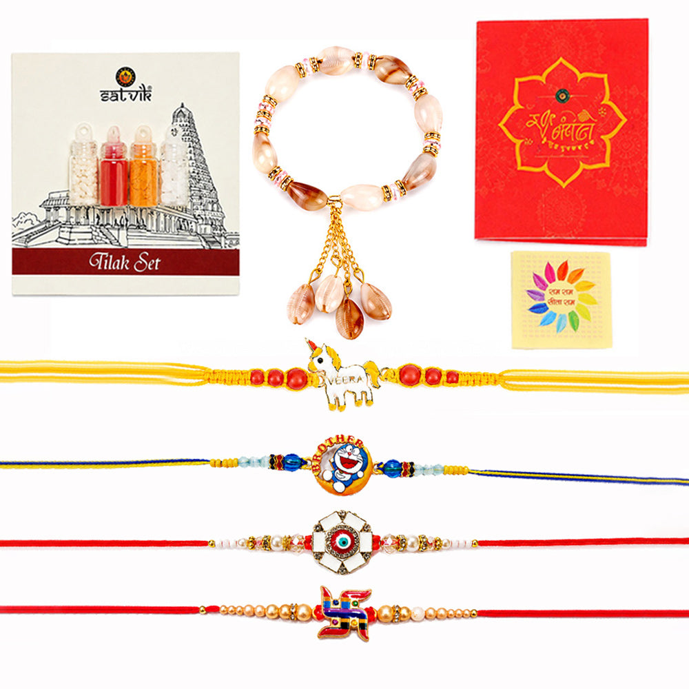 Design Family Rakhi Set (Set of 5)