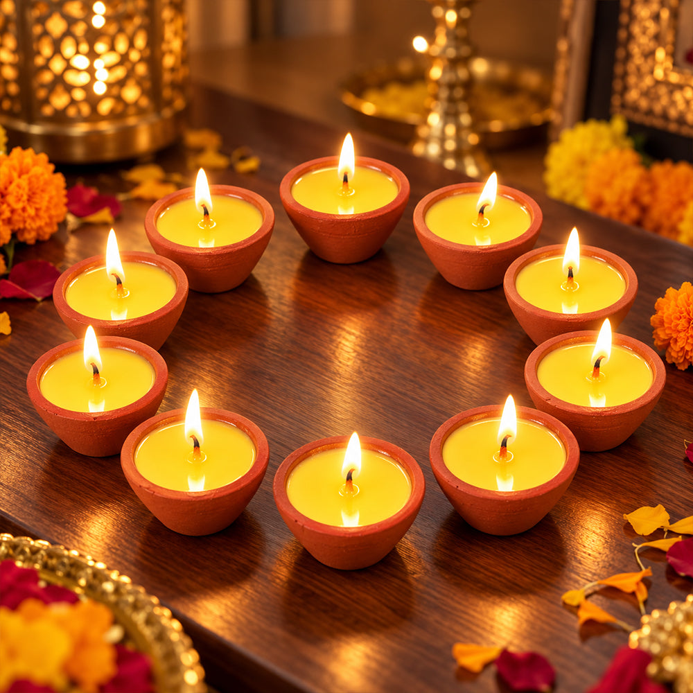 60 Min Big Size Cow Ghee Diya (Nitya Jyot)