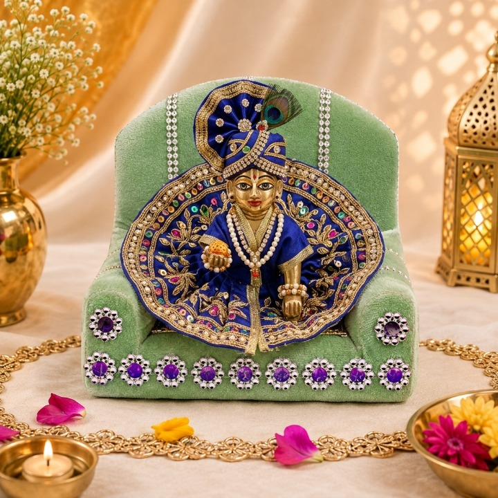 Laddu Gopal's Divine Singhasan