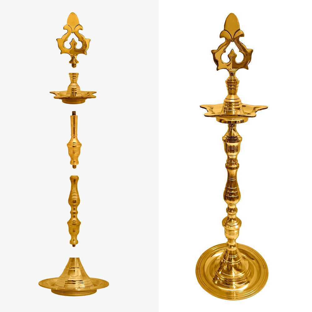 21 INCH Brass Kerala Chandarbalyam Samai Diya