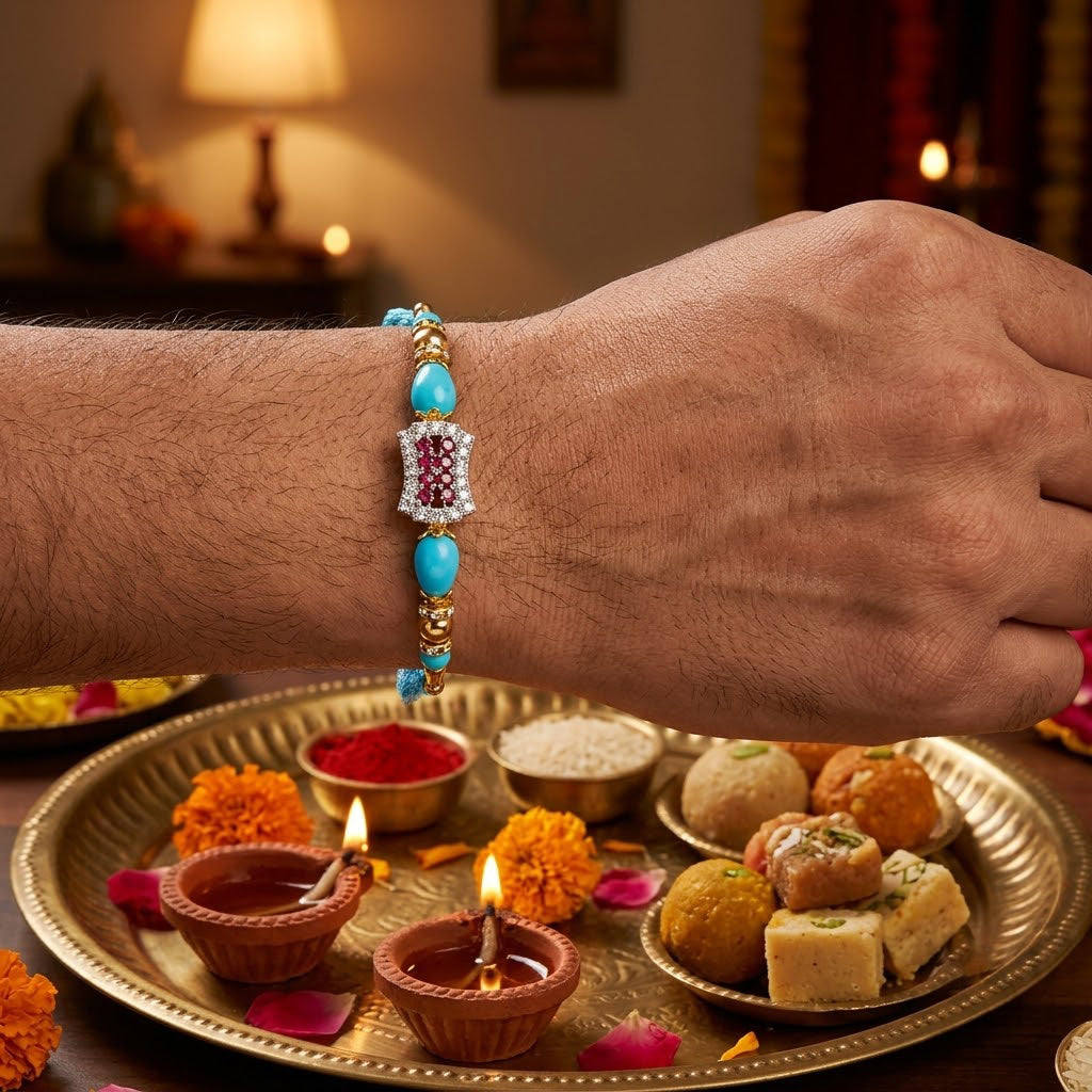 Exquisite Family Rakhi Combo (Set of 5)