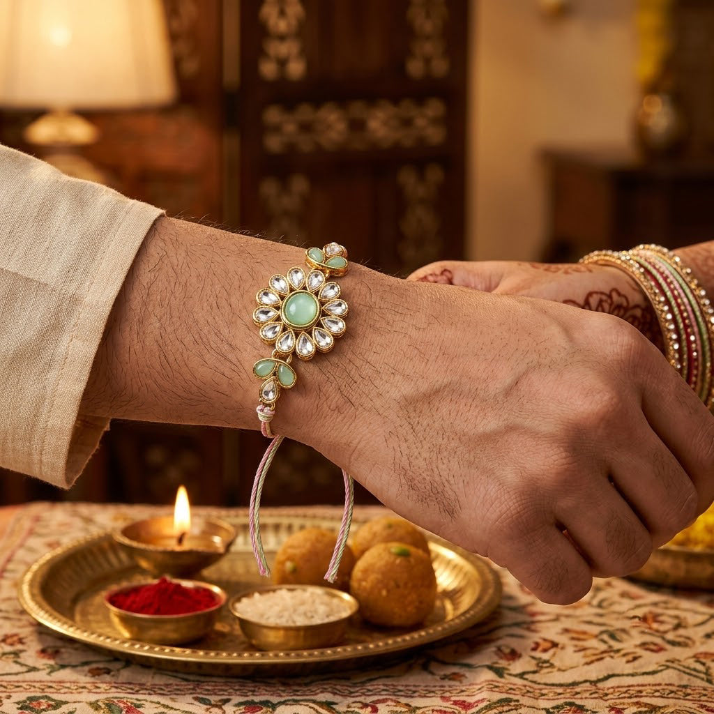Auspicious Family Rakhi Combo (Set of 5)