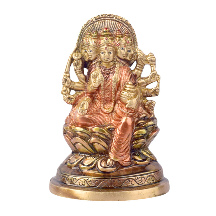 The 5.5 Inch Panchmukhi Laxmi Idol Symbol of Prosperity and Divine Blessings is a beautifully crafted idol that embodies the powerful and multifaceted energy of Goddess Laxmi, the deity of wealth, prosperity, and abundance. This unique idol features Panchmukhi (five-faced) Laxmi, representing the five different aspects of life that she governs β wealth, health, education, prosperity, and peace.