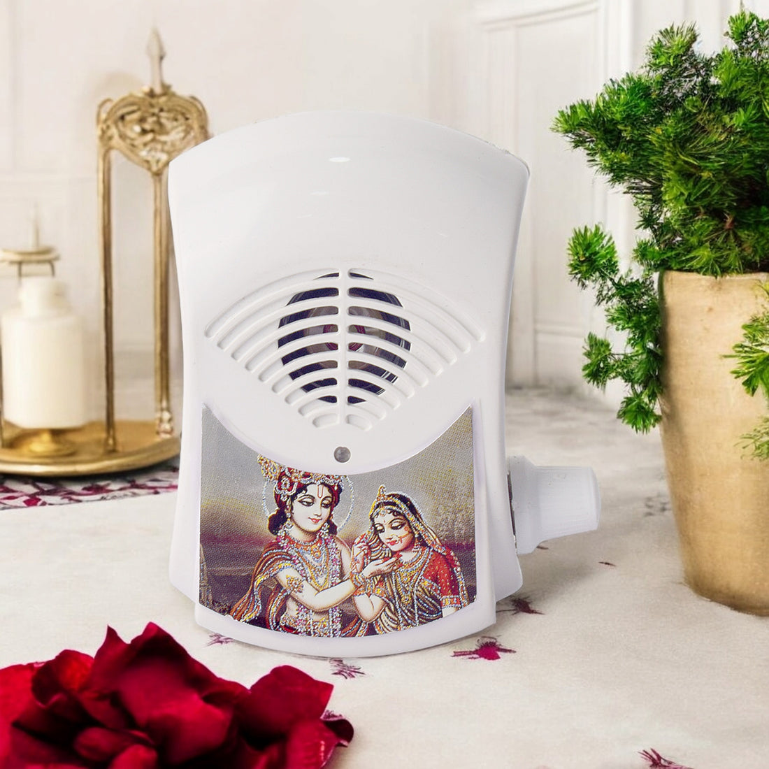 Religious Eletric Mini Mantra Bell With Led Light