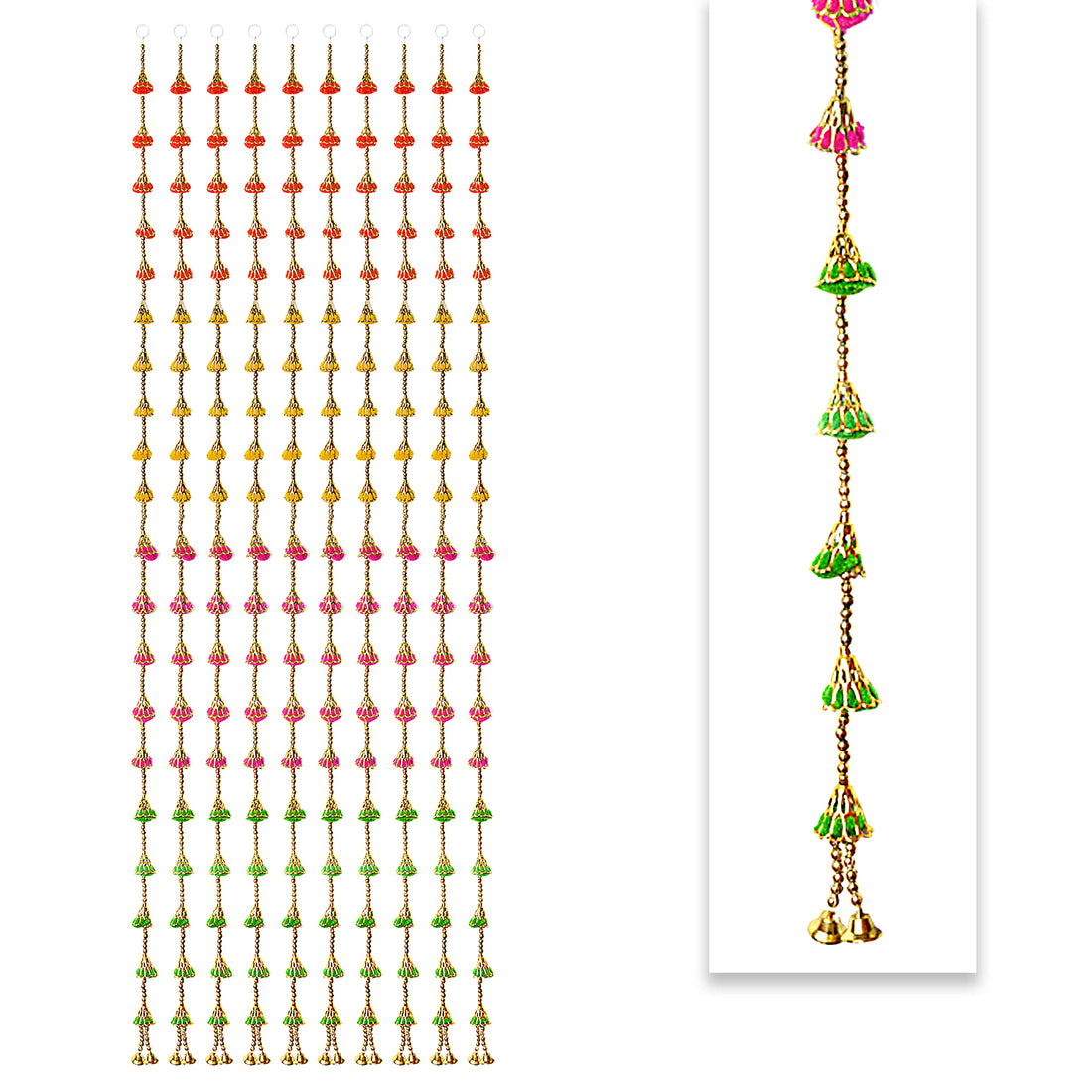 Pom Pom with Bells Wall Hanging Backdrop (Latkans)