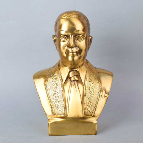 10.6 Inch Dr. Bheem Rao Ambedkar Commemorative Brass Statue β Ideal for personal collections, gifting, or inspirational decor. India's Largest Puja Accessories Brand - Satvik No. 1 Brass Idol Collection