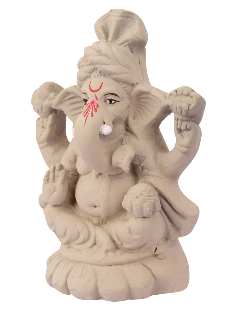 6 Inch Eco-Friendly Kamal Ganesha Idol