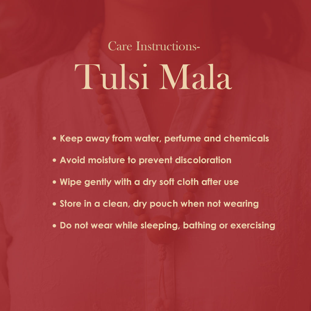 100% Pure Tulsi Kanthi Bead Mala