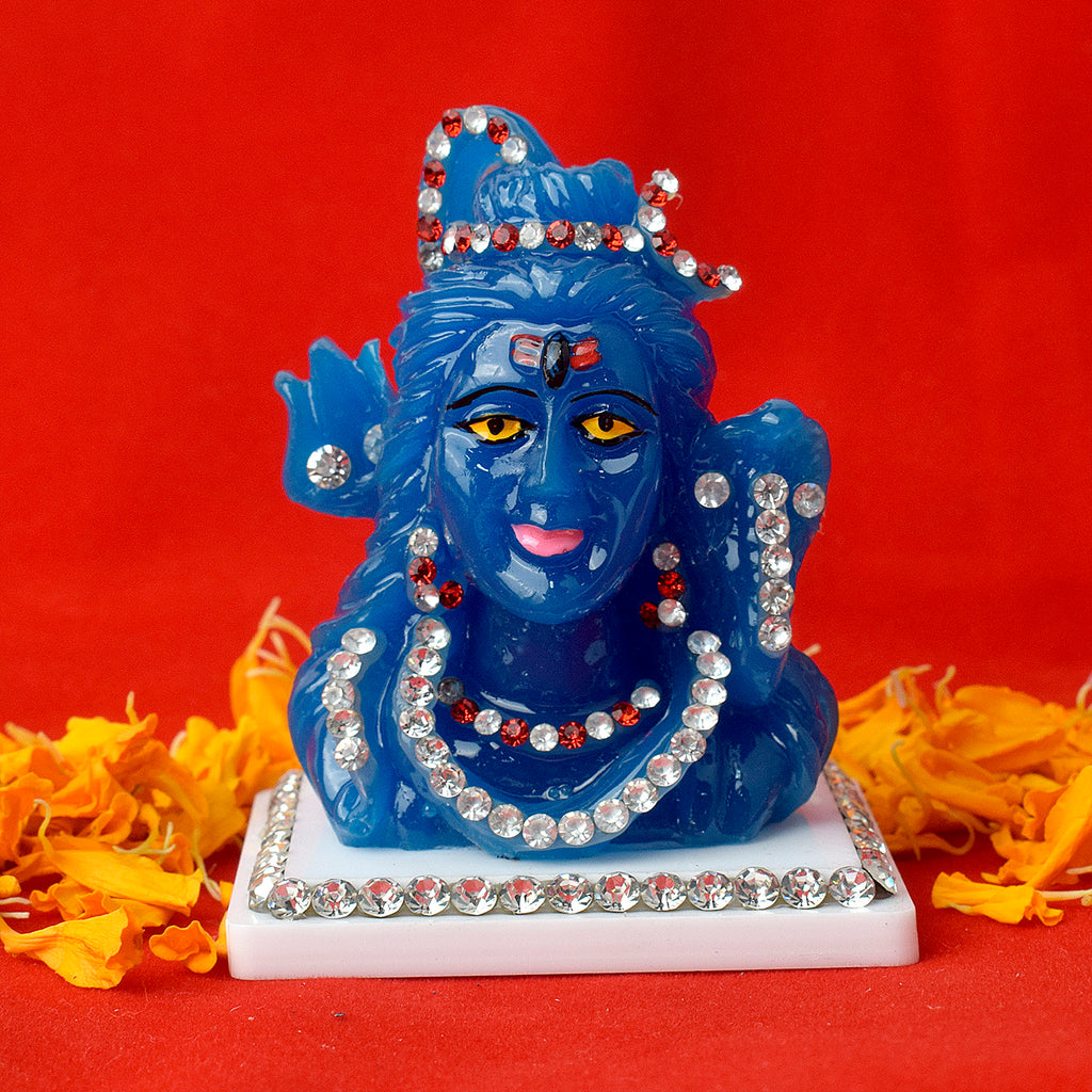 Marble Shiv (NeelKanth) Idol Puja Store Online Pooja Items Online Puja Samagri Pooja Store near me www.satvikstore.in
