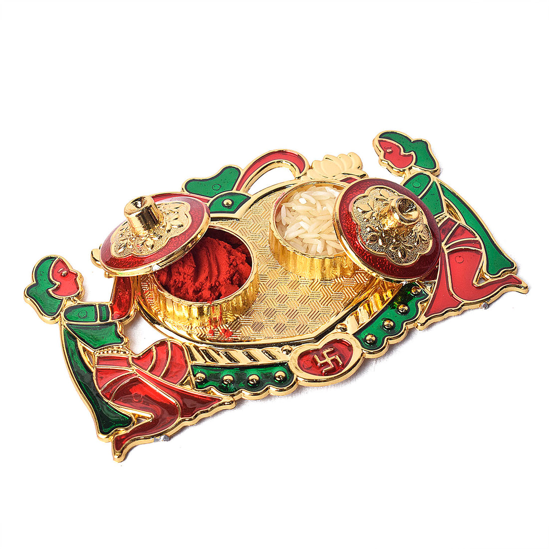 Traditional Design Kumkum Container for Rituals