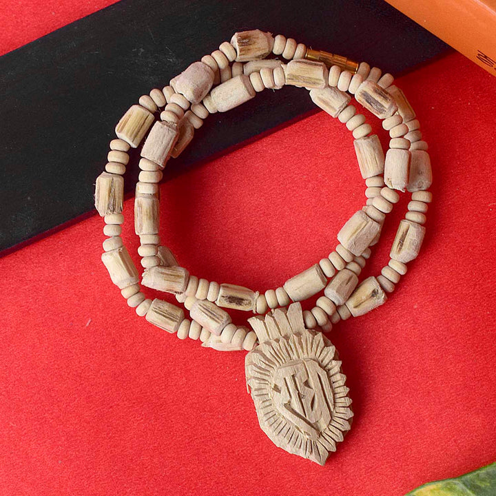 100% Original Holy Tulsi Mala featuring natural Tulsi beads and a Radha locket, perfect for prayer, meditation, and devotional wear. India’s Premium Jap Mala Store- www.satvikstore.in