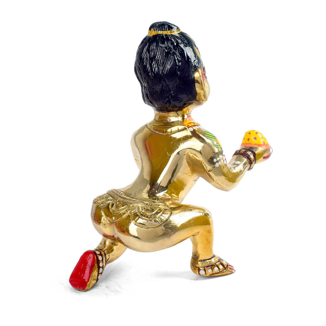 Brass Bal Gopal/Laddu Gopal Idol with Shringar (Size 10)