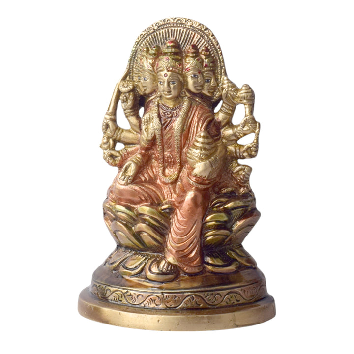 The 5.5 Inch Panchmukhi Laxmi Idol Symbol of Prosperity and Divine Blessings is a beautifully crafted idol that embodies the powerful and multifaceted energy of Goddess Laxmi, the deity of wealth, prosperity, and abundance. This unique idol features Panchmukhi (five-faced) Laxmi, representing the five different aspects of life that she governs β wealth, health, education, prosperity, and peace.