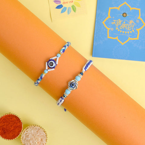 Set of 2 Traditional Rakhis for Brothers with Roli Chawal and Ram Sita Stickers β Raksha Bandhan Gift Pack. Indiaβs Largest Pooja Accessories Brand - www.satvikstore.in