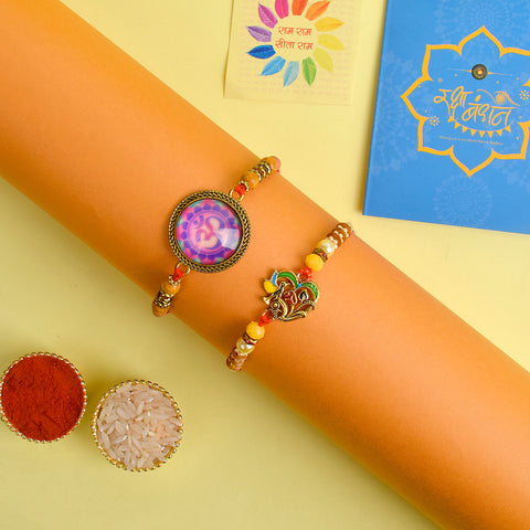 Set of 2 Traditional Rakhis for Brothers with Roli Chawal and Ram Sita Stickers β Raksha Bandhan Gift Pack. Indiaβs Largest Pooja Accessories Brand - www.satvikstore.in