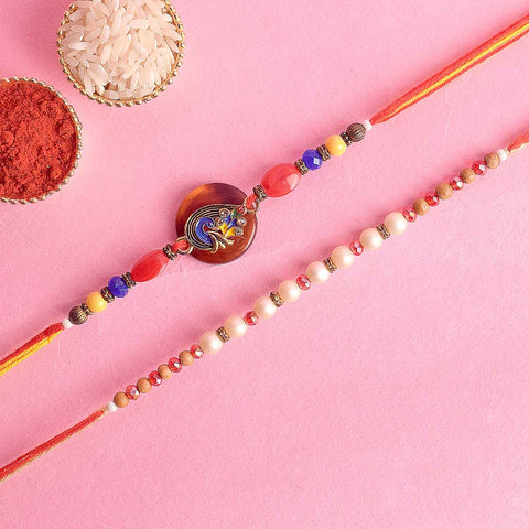 Set of 2 Traditional Rakhis for Brothers with Roli Chawal and Ram Sita Stickers β Raksha Bandhan Gift Pack. Indiaβs Largest Pooja Accessories Brand - www.satvikstore.in