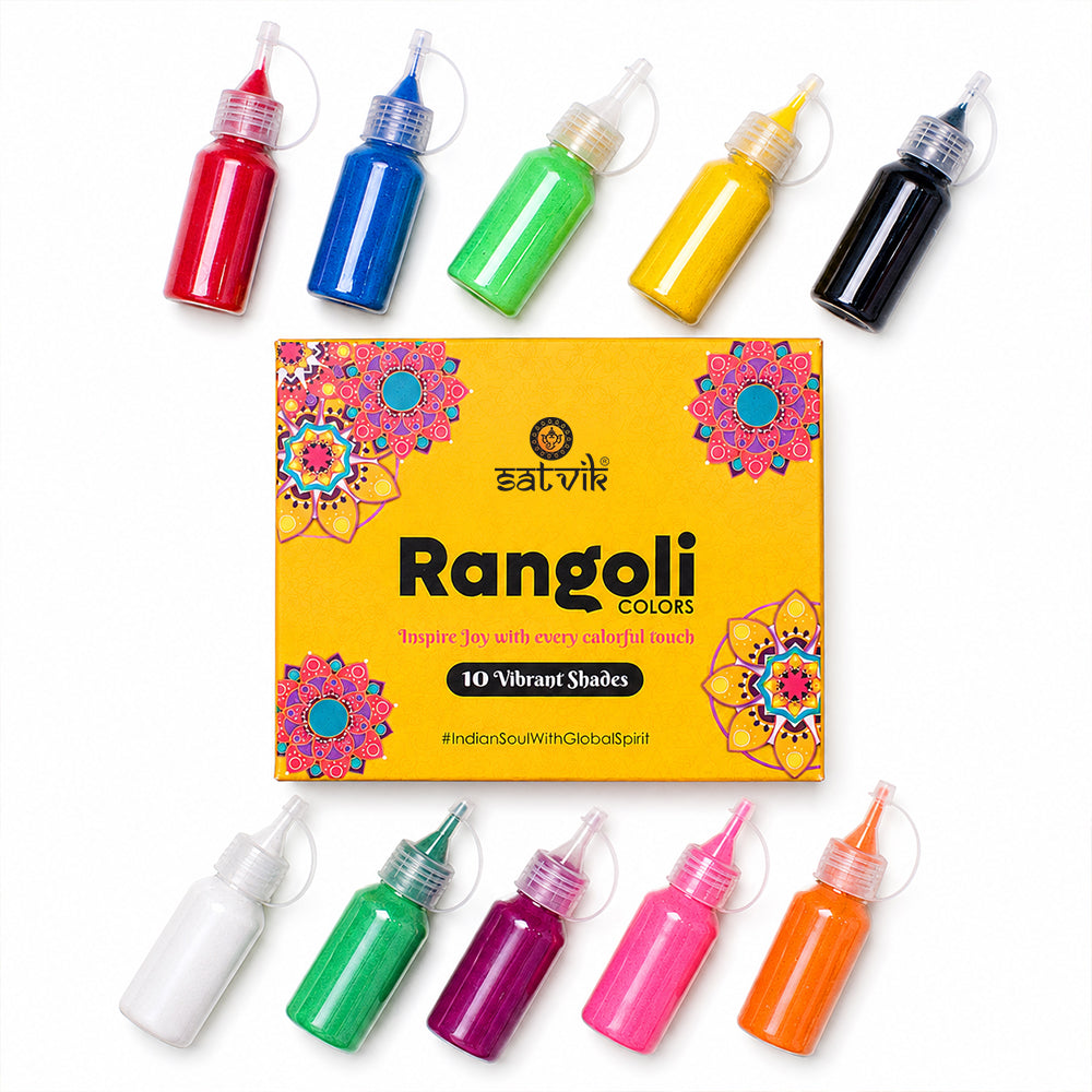 Rangoli Colors (10 Pc Bottle Pack)