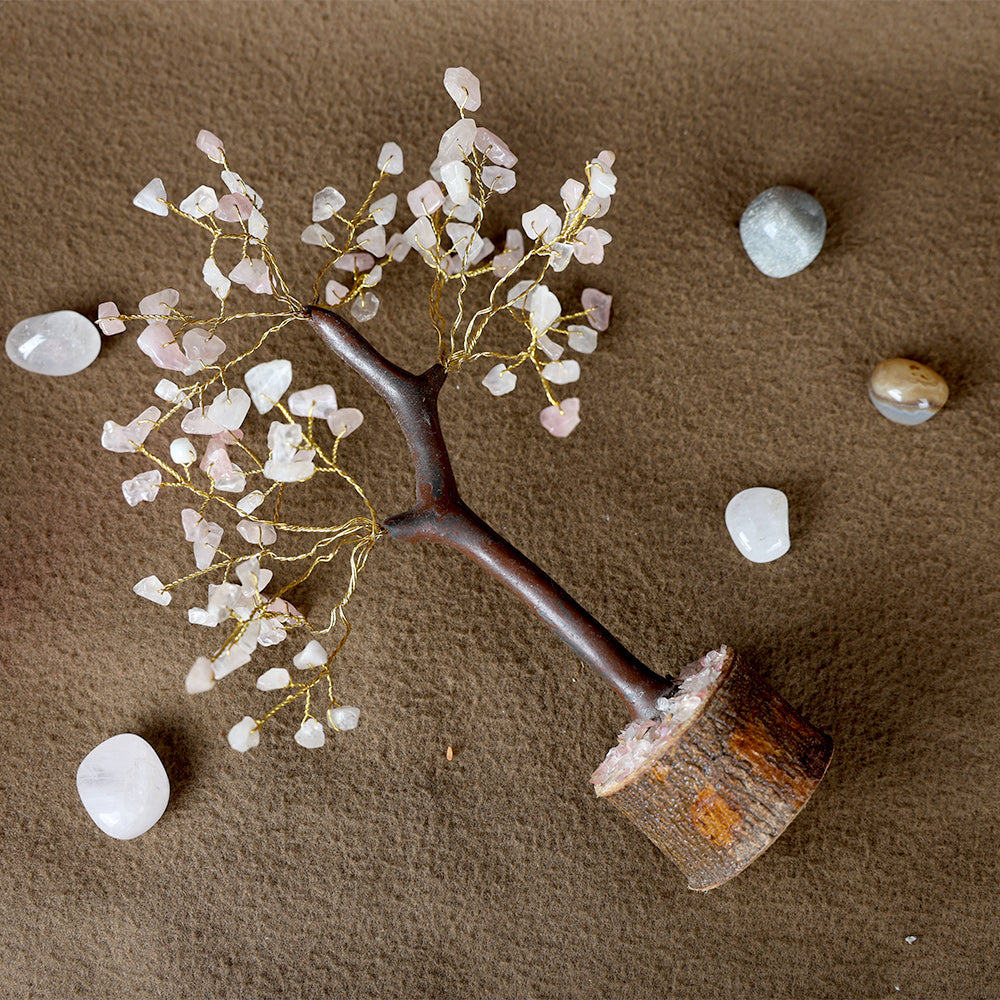 Rose Quartz Crystal Tree – Love & Positive Energy
