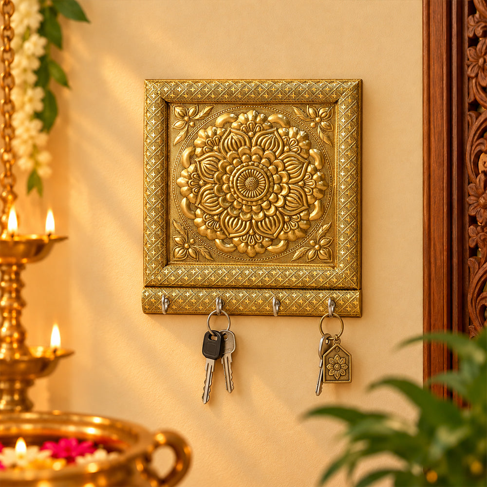 Cultural Impressions Embossed Meenakari Key Organizer