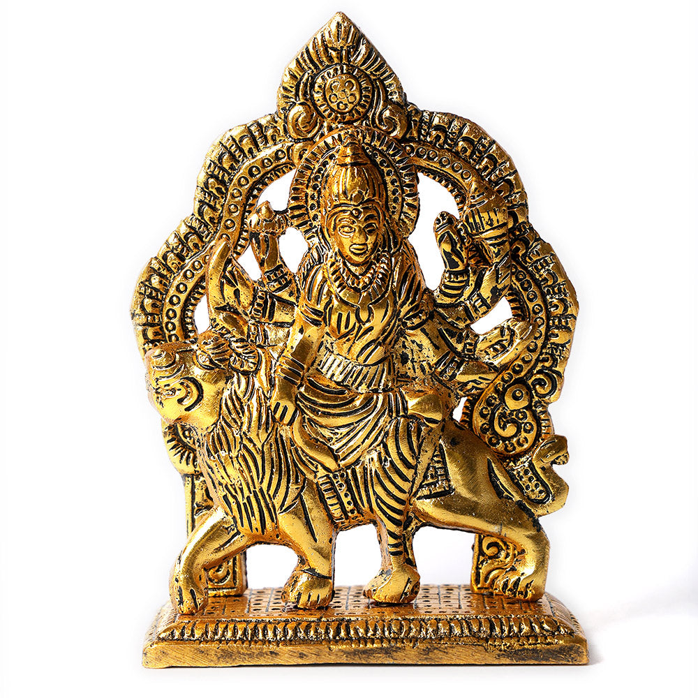 Metal Durga Maa Idol for Home Temple & Navratri Pooja