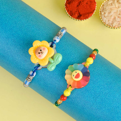 Set of 2 Cartoon-Themed Kids Rakhi with Roli Chawal and Ram Sita Stickers β Raksha Bandhan Gift Combo for Children. Indiaβs Largest Pooja Accessories Brand - www.satvikstore.in