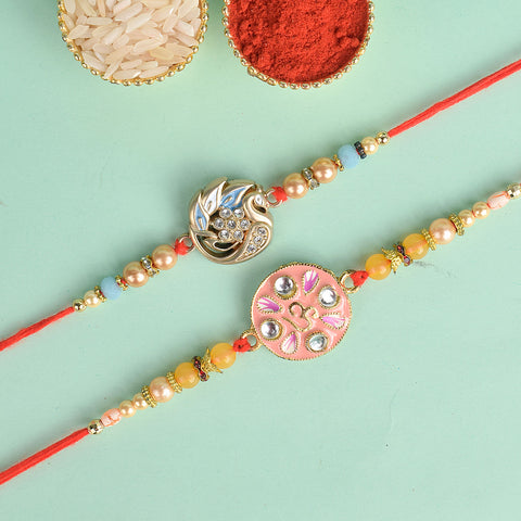 Set of 2 Traditional Rakhis for Brothers with Roli Chawal and Ram Sita Stickers β Raksha Bandhan Gift Pack. Indiaβs Largest Pooja Accessories Brand - www.satvikstore.in