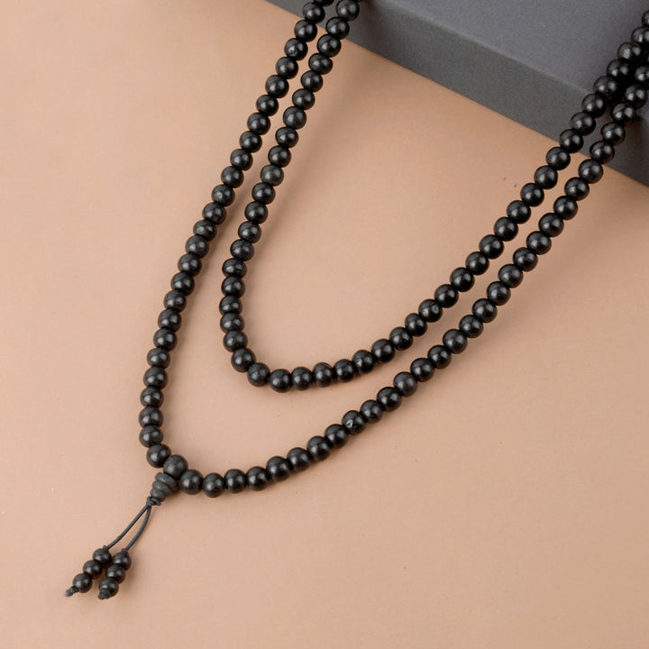 Karungali Mala with Sumeru Bead – Original Ebony Wood Japa Mala for Meditation and Spiritual Protection. India’s Largest Pooja Accessories Brand - www.satvikstore.in