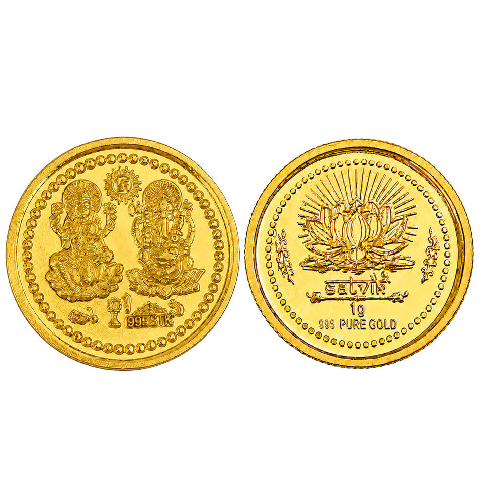 Pure 24K/995 Purity Gold Coin | Indiaβs Largest Pooja Accessories Brand β www.satvikstore.in