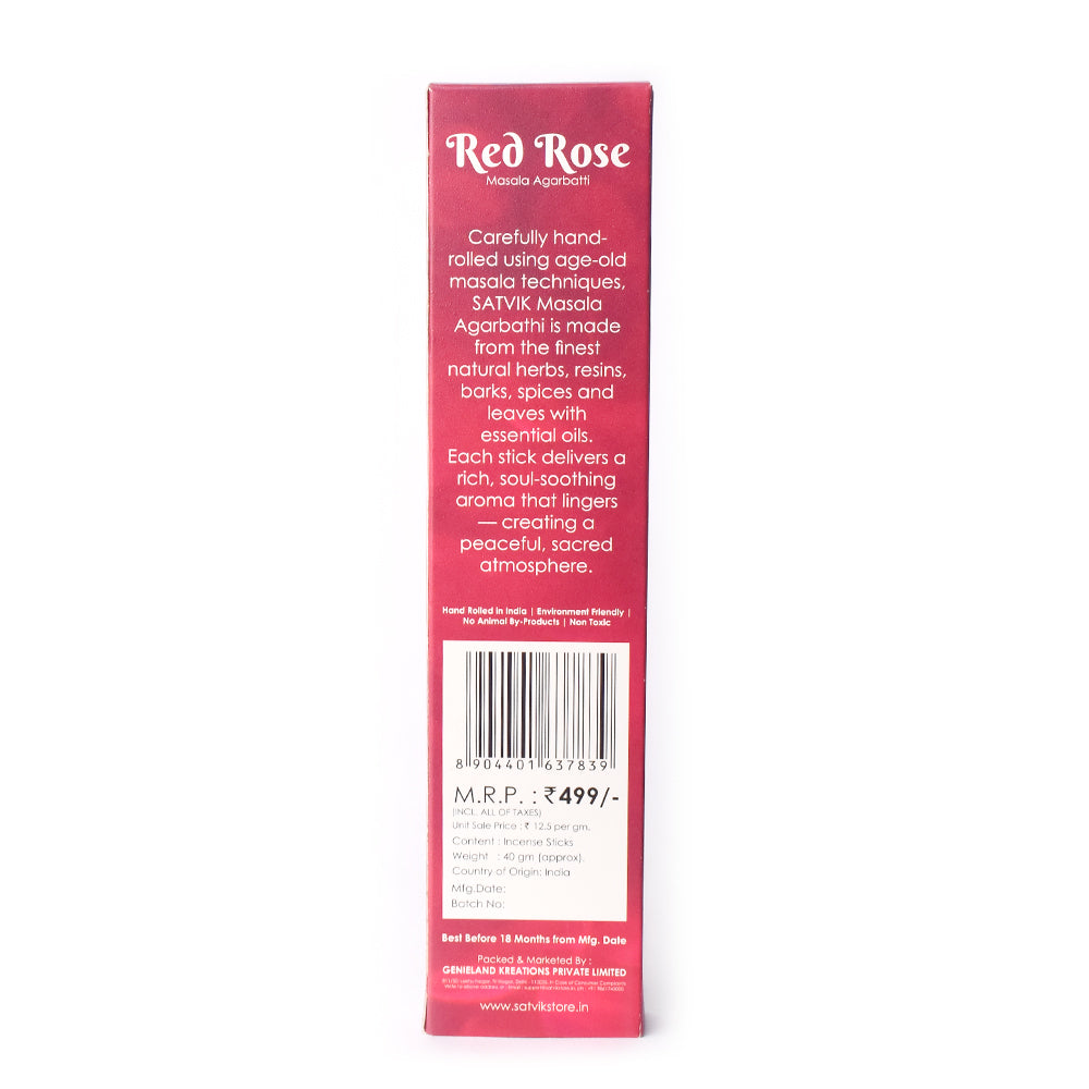 Red Rose Pure Masala Incense Sticks