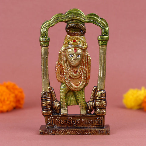 5.8 Inch Shree Balaji Brass Idol with intricate carvings and antique finish, representing Lord Venkateswara β ideal for temple worship, home altar, and spiritual gifting  No.1 Brass Idol Store www.satvikstore.in
