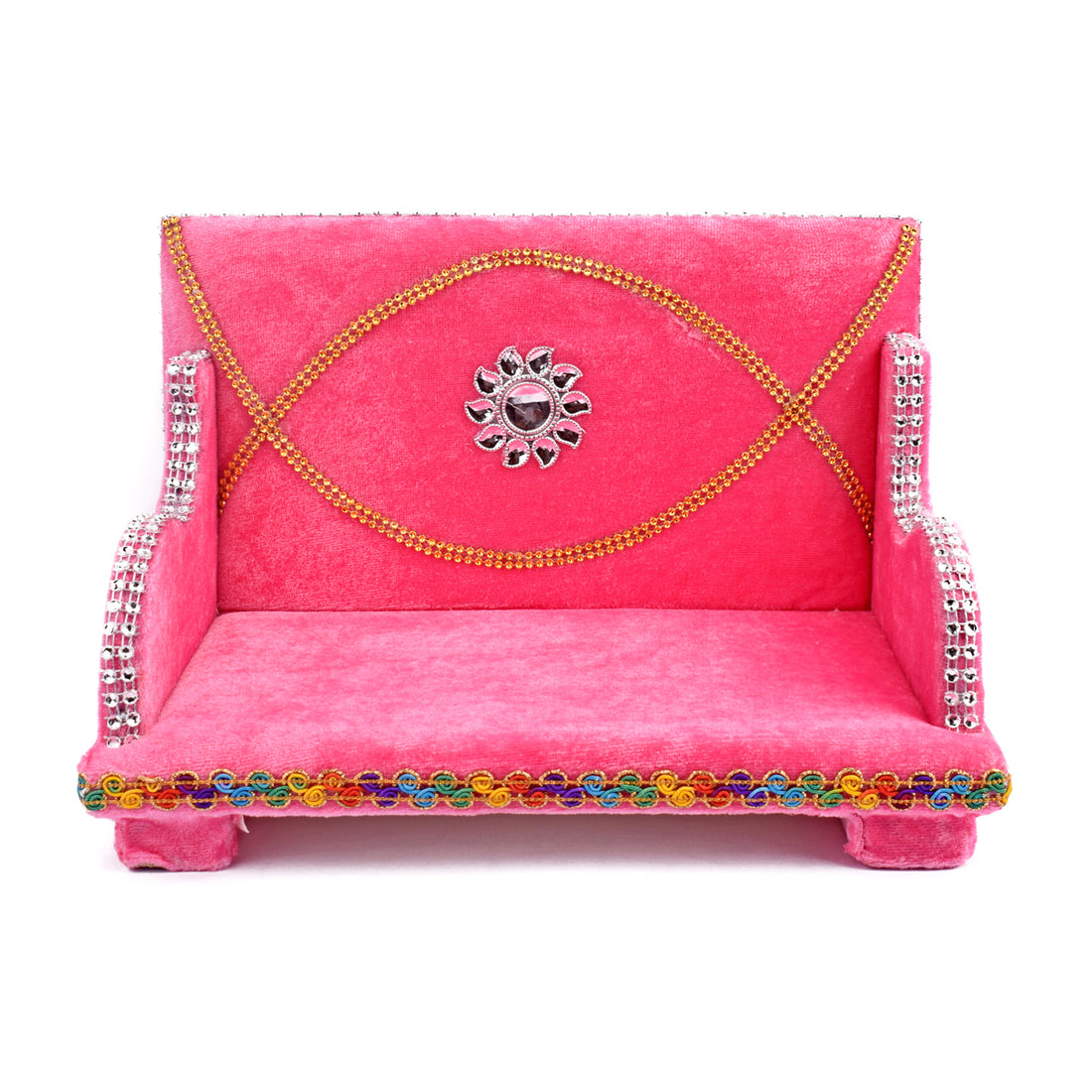 Luxurious Laddu Gopal's Velvet Singhasan