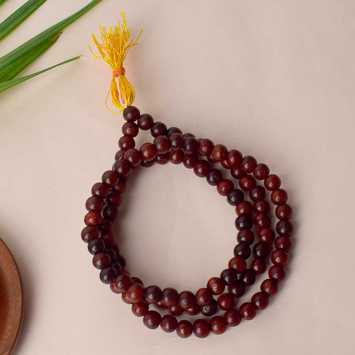 Regular Red Sandalwood Chandan Scented Jap Mala for Prayer and Meditation β Indiaβs Largest Pooja Accessories Brand β www.satvikstore.in