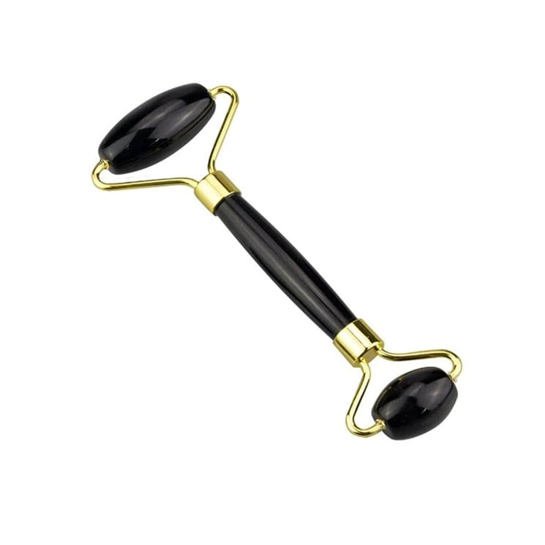 Black Obsidian Face Roller with Gua Sha – Detox & Glow Naturally