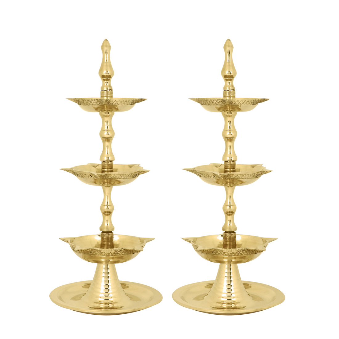 Brass 3 Step Kerala Inauguration Diya