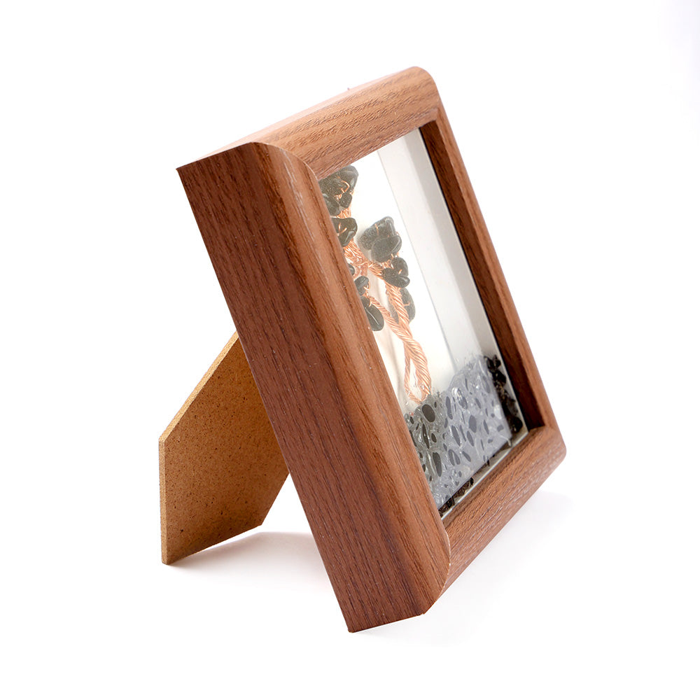 Black Onyx Tree with Frame Decorative Spiritual Piece