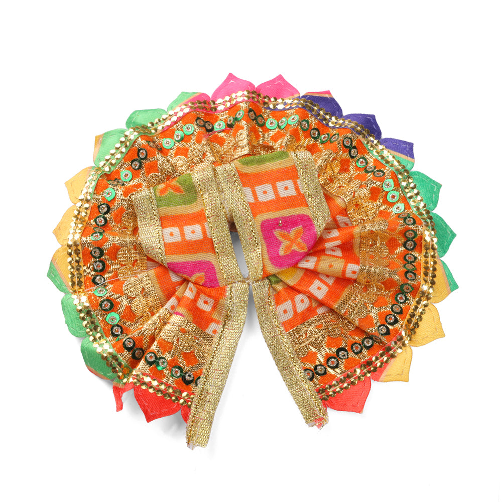Size No.2 Vibrant Multi-Colour Petal Laddu Gopal Dress