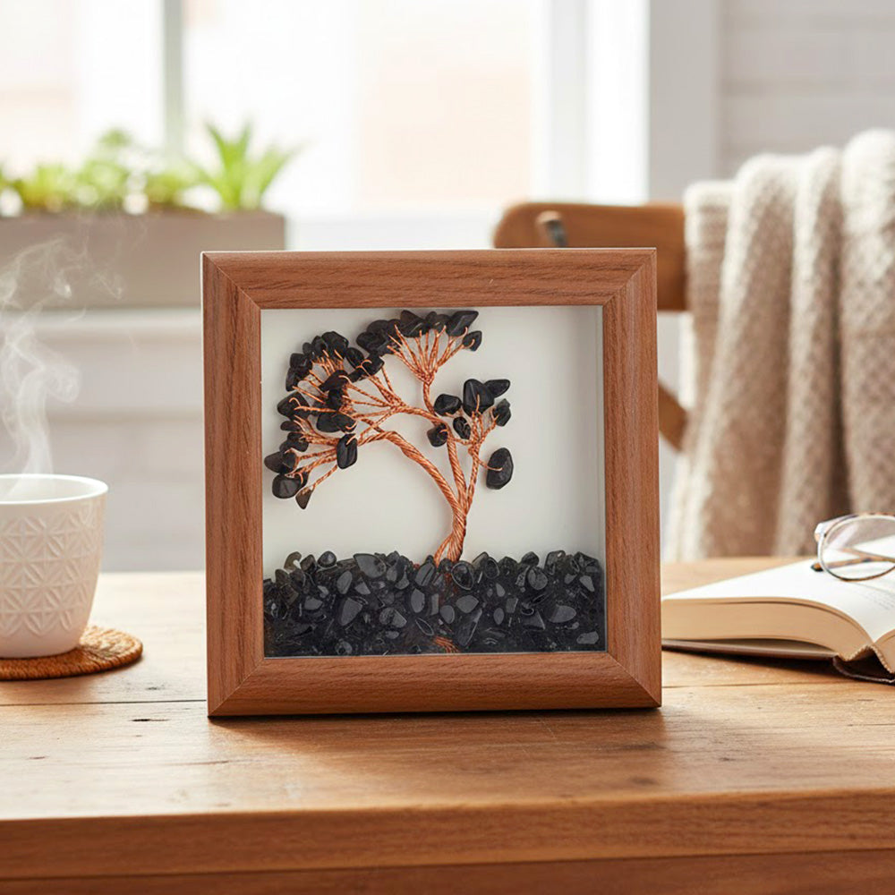 Black Onyx Tree with Frame