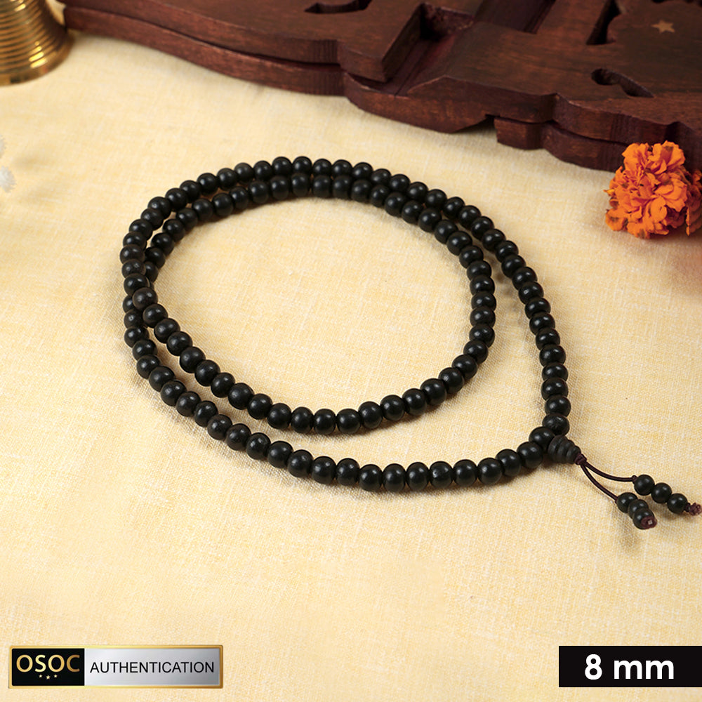Karungali Mala 8mm with Sumeru Bead Govt Certified Original