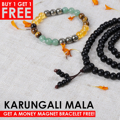 100% Original Govt. Certified 10mm Karungali Mala with Sumeru Bead – Matte Ebony Prayer Beads for Japa, Meditation, and Spiritual Focus. 
India’s Premium Jap Mala Store - www.satvikstore.in

