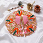 Size 2 Premium Heavy Stone Work Floral Laddu Gopal Dress