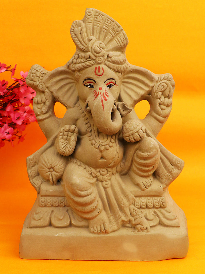 10 Inch Pramoda eco-friendly Ganesha idol | India’s Largest Pooja Accessories Brand – www.satvikstore.in