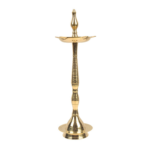 16.5 Inch Brass Kerala Diya Samai Lamp | India’s Largest Pooja Accessories Brand – www.satvikstore.in