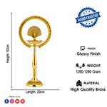 20 Inch Mor Kiran Style Brass Kerala Diya