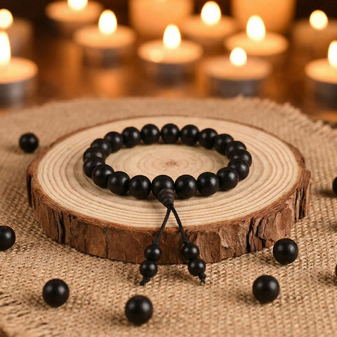 10mm Govt. Certified Karungali Bracelet with Gloss Finish